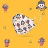 10 pièces de poupées n ° 2 jeu dessin animé calmar  accessoires de  jeu personnalité  motif impression calmar accessoires de