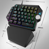 TD® Claviers de jeu à une main  Câblé avec repose-paume Spécifique aux jeux  Effet de rétroéclairage RGB
