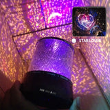 TD® Lampe ronde de chevet de bureau table veilleuse étoiles lumières nuit USB décoration colorée produits créatifs ciel espace nuit