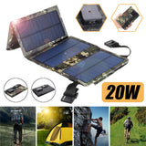 TD® Chargeur solaire chargeur 8W 5V USB téléphone portable extérieur Portable 20W ouverture rapide réception rapide sac pliant solai