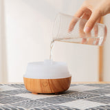 TD® Diffuseur d'arôme de grain de bois de rime ancienne charge USB humidificateur de diffuseur d'arômemuet d'huileessentielle àultra