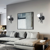 TD® Lampe Murale Moderne - Créatif et Simple - Noir  E27 Créatifs Applique Murale Rétro Vintage