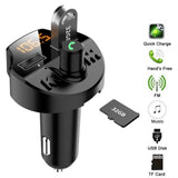 TD® Transmetteur FM  de Voiture MP3/ Kit lecteur Transmetteur FM avec chargeur USB Mains libres Multifonctionnel