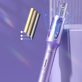 TD® Bâton de curling entièrement automatique bigoudi rotatif automatique grand volume d'onde ne blesse pas les cheveux roses