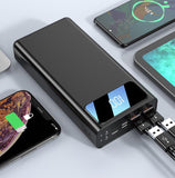 INN® Banque de puissance de téléphone portable 30000mAh Banque de puissance multifonction à affichage numérique LED banque de puissa