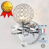 TD® Applique murale Cristal E14 Socket - Blanc/ Applique murale LED boule en cristal 50 / 60 Hz / 40 Watts / Tendance et raffinée