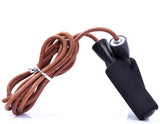TD®  corde à sauter en cuir fitness gym sport cardio régime accessoire perte de poids musculation  solide écologique légère boxe
