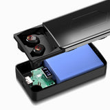 TD® Oreillette Bluetooth intra-auriculaire  Bluetooth 5.0   Affichage numérique LED  Résistant à la transpiration  Alimentation mobi