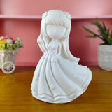 Tirelire pour enfants bricolage à la main Graffiti peint embryon blanc Non-gypse poupée Figurine vinyle Parent-enfant jouets