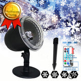 TD® LED noël flocon de neige projecteur lumière dynamique flocon de neige motif lumière jardin pelouse atmosphère décoration de noël