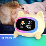 TD® Réveil de charge intelligent dessin animé créatif horloge d'entraînement au sommeil chambre d'enfant bureau réveil lumière
