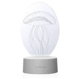 TD® Lampe à poser acrylique Méduse lumière décoration intérieur salon chambre Lumière LED design aquatique méduse logo motif méduse