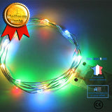 TD® Guirlande lumineuse LED 5-10-20-30-40-50M guirlande lumineuse solaire guirlande fil de cuiv - Modèle: RGB 40M 400LED