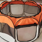 TD® Cage octogonale portable Clôture mobile pour animaux de compagnie en tissu pliable pour chien Oxford, parc à chiot