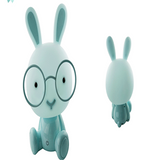 TD®  Chambre Lampe Lapin Veilleuse Led Lampe de Nuit De Noël Cadeau De Chevet Décor Enfants Lunettes Lapins Lumières