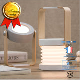 TD® Lumière 3D USB Veilleuses Créative Pliante Télescopique LED Lampe De Table Étudiant Apprentissage Lecture Lumière Blanc