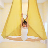 TD® Accessoires Fitness - Musculation,4*2.8M yoga hamac couleur unie anti gravité yoga balançoire aérienne Air yoga -  blue