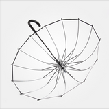 TD® 16 os parapluie long manche hommes et femmes automatiques couple épaissi parapluie transparent simple