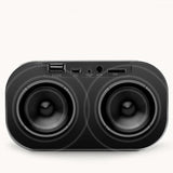 INN® Réveil haut-parleur stéréo sans fil Bluetooth subwoofer nouveau haut-parleur de chevet créatif -noir