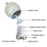 TD® Humidificateur créatif 100 ml diffuseur d'arôme en verre 3D coloré LED veilleuse diffuseur d'huile essentielle feux d'artifice