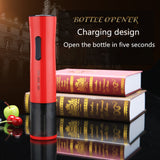 TD® Tire bouchon électrique professionnel rechargeable ouvre-bouteille vin rouge Décapsuleur automatique beau design ouverture rapid