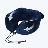 TD® Oreiller en forme de U rangement intégré en mousse à mémoire de forme oreiller de voyage portable forme de U protège-cou protège