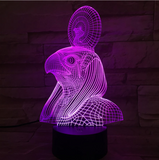 TD® Pharaoh Guard 3D Lights Touch Coloré Led Vision Lights Light Atmosphère Atmosphère De Cadeau 3D Petite Lampe De Table