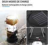TD® Lampe de Camping LED Ultra Bright Lampe Camping Pliable Extérieur Résistant à L'eau Lampe de tente de secours portative d'extéri
