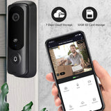 TD® Sonnette vidéo basse consommation sans fil WIFI surveillance à distance interphone vidéo intelligent surveillance visiophone vis