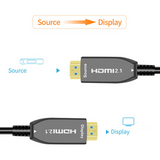 TD® Fibre optique 8K HDMI câble haute définition version 2.1 8K60Hz 4K120Hz TV ordinateur projecteur PS5 câble 5 mètres de long