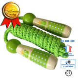 TD® Sports d'intérieur exercice corde à sauter entraînement manche en bois maison aire de jeux Fitness é - Modèle: green  -