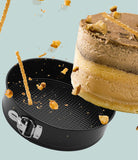 TD® Moule à gâteau à revêtement antiadhésif, ensemble de moules à gâteau, moule à gâteau en mousseline de soie, moule à verrouillage