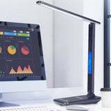 TD® Lampe de table sans fil chargement rapide pliante étudiant protection des yeux chambre dortoir enfants bureau support intégré