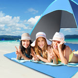 TD® Tente de plage 2 secondes Entièrement automatique Vitesse de construction gratuite Open Beach Conical Oxford Cloth Shade Tent