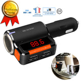 TD® Transmetteur bluetooth voiture FM allume cigare musique usb sans fil téléphone adaptateur radio chargeur MP3 mains libres iphone