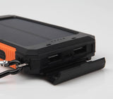 TD® Banque d'énergie solaire étanche forte banque d'énergie solaire de téléphone de boussole 20000mAh