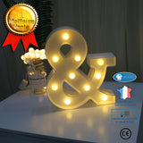 INN® Veilleuse LED lampe de bureau en forme de lampe lettre lumineuse symbole lampe fête d'anniversaire décoration lampe de décorati