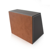 TD® Boîte de rangement Porte-stylo en cuir multifonction Boîte de rangement multi-cellules en cuir avec télécommande de bureau Range