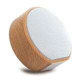 INN® Haut-parleur sans fil Grain de bois Audio Haut-parleur Bluetooth sans fil Bluetooth Audio Subwoofer Cadeau Grain de bois blanc