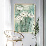TD® Rétro fleur peinture à l'huile plante verte peinture décorative salon chambre porche couloir allée décoration murale