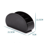 TD® Boîte de rangement en cuir noir boîte de rangement de bureau rangement cosmétique finition bureau multifonction pu boîte rangeme