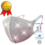 TD® Flash diamant strass étoile masque fashionista discothèque fête jaune diamant jaune été, hiver, printemps, automne