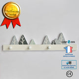 Supports de suspension crochets muraux nordiques accroche-clés d'accès crochets muraux de chambre à coucher gris sans poinçon