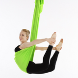 TD® AIZ Hamac de yoga Accessoire d'entraînement de fitness de swing de hamac de yoga aérien élastique durable de 2,8 m, vert