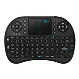 TD® Clavier Mini i8 Clavier QWERTY Sans Fil Design Ergonomique avec Touchpad Sommeil et Réveil Automatique /