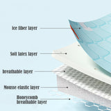 TD® Bébé cool tapis glace soie latex absorbant la sueur berceau respirant température constante tapis confortable peut être lavé