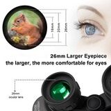 TD® Jumelles 20X50 fois revêtement large bande multicouche grand oculaire grand angle grand champ de vision haute définition multipl