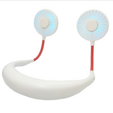 INN® Ventilateur paresseux rechargeable type suspendu petite mini petit ventilateur portable qui peut être suspendu autour du cou