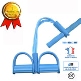 TD® 4 Tube en caoutchouc Fitness élastique abdominale maison gymnastique équipement de Sport tirer corde - Modèle: blue