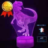 TD® 7 Couleurs Changeantes Veilleuses 3D LED Dinosaure Illusion Lampe Tactile Télécommande Ro28818